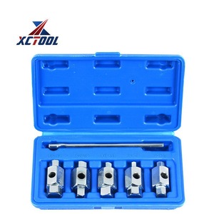 Jeu de clés de vidange à double extrémité, 6 pièces, 1/2 pouce, kit de réparation automobile, barre d'extension en acier allié incluse - Product Image 3