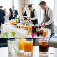 Agitateurs à cocktail en plastique transparents, robustes et jetables, les plus vendus, de haute qualité, pour clubs, intérieurs et cafés