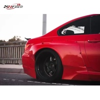 Kit carrosserie large en fibre de verre Série 3 M3, pour pare-chocs avant, aileron arrière et ailes de BMW E92 E93