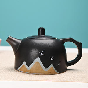 Juego de Té Kung Fu Creativo y Cultural, Caja de Regalo con Tetera y Cuatro Tazas de Cerámica, Recuerdo con Diseño de Mil Millas de Ríos y Montañas - Product Image 4