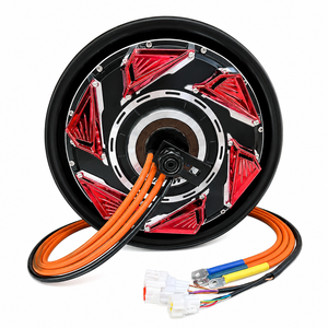 Motor QSMOTOR de 12 Pulgadas V5 5000W 45H48-96V, Motor de Freno de Disco Impermeable con Imán Permanente de CC sin Escobillas para Bicicletas Eléctricas - Product Image 3