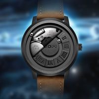 Reloj DOM para Hombre, Creativo con Puntero Desplazable, Fuerza Magnética, Moda, Resistente al Agua, Deportivo, Nuevo Reloj de Personalidad para Hombre