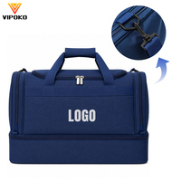 Bolsa de Viaje Deportiva Multifuncional Impermeable con Logotipo Personalizado VIPOKO, para Viajes Cortos, Deportes al Aire Libre, Gimnasio y Almacenamiento
