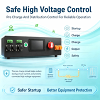 Boîtier PDU BMS Haute Tension Maître-Esclave 400V 1000V 100A 200A Extensible Commercial ESS Inverseur RS485 CAN BT Active CP DP
