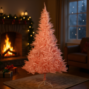 Árbol de Navidad Artificial Rosa de 6 Pies, Ligero, Decoración Interior para Celebraciones Festivas - Product Image 2