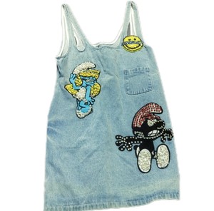 W007-2二手牛仔裙混合尺寸混合材料时尚设计女式夏裙二手夏装 - Product Image 4