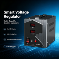 Régulateur de tension automatique, stabilisateur AVR, affichage numérique, 500VA 1000VA, protection de tension pour usage domestique, pour appareils électroménagers