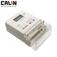 Compteur d'électricité prépayé triphasé CA368-ET01 avec clavier CT, grand écran LCD, communication sans fil RF/LoRa/PLC, système de distribution