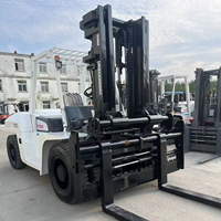 Chariot élévateur TCM 10T à moteur thermique d'occasion, en promotion en Amérique du Sud, avec hauteur de levage de 3/4,5/5 m