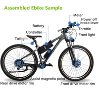 48v 52v 1000w 750w 500w Moteur de moyeu arrière à entraînement direct E-bike Vélo électrique E Bike Cycle Ebike Kit de conversion