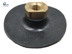 4 inç 100mm dayanıklı aşındırıcı esnek parlatma pedi 100mm kauçuk destek pedi M10 M14 M16 5/8-11 konnektör - Product Image 6