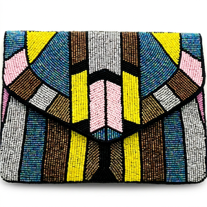 Monedero/Bolso de Mano Mini Bohemio Clásico Hecho a Mano para Mujer, Estilo Festival, con Cierre de Solapa, Tamaño y Color Personalizables - Product Image 1