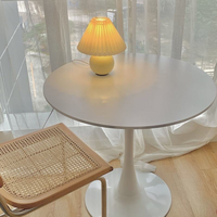 Table de salle à manger ronde noire nordique moderne, petite, gain de place, table basse, bon prix