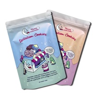 Sacs en Mylar à fermeture éclair, imprimés sur mesure, résistants à l'humidité, pour l'emballage de produits comestibles, de bonbons gélifiés et de biscuits