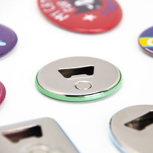 סיטונאי באיכות גבוהה DIY בקבוק פותחן כפתור עם מגנט מגנטי כפתור פותחן סגלגל 45x65mm - Product Image 6