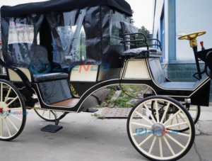 Nouvelles voitures noires avec sièges violet clair, calèche électrique de tourisme, calèche de mariage à vendre, calèche de tourisme - Product Image 6