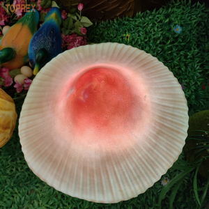 TOPREX fantasia fungo in resina ha portato luci notturne Decorative da giardino per la scena della foresta di fiabe decorazione romantica di nozze - Product Image 2