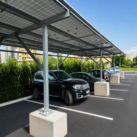 Système de montage solaire modulaire facile à assembler pour abri de voiture solaire, étanche et anticorrosion, pour le stationnement résidentiel et commercial des voitures