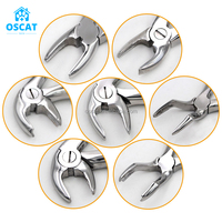 Instruments dentaires vétérinaires de forceps d'extraction de dent d'acier inoxydable d'OSCAT pour l'extraction de dent