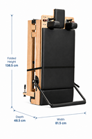 Lit de Pilates pliable en bois de chêne commercial pour studio de Pilates, salle de sport et usage domestique – Machine de Pilates Reformer