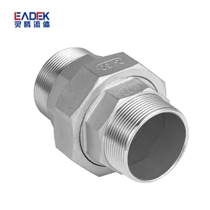 Factory New Design ISO4144 SS304 NPT BSP BSPT SS304 Union Threaded Male Union Fitting