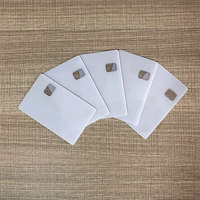 Carte d'identité professionnelle en plastique PVC blanc vierge CR80 avec fenêtre transparente