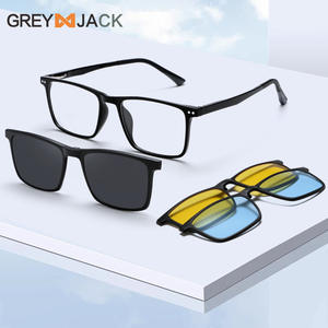 Gafas de sol polarizadas Grey Jack, montura negra TR90, protección UV400, visión nocturna, unisex, bisagras de resorte - Product Image 2