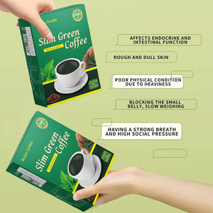 Café verde Delgado, hierbas naturales, polvo de Control de dieta saludable, pérdida de peso instantánea, café Ganoderma adelgazante - Product Image 3