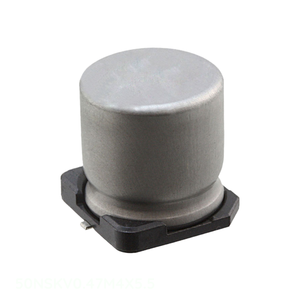 Distribuidor Autorizado, Condensador de Aluminio SMD de 0.47UF, 20%, 50V, Montaje Superficial, 50NSKV0.47M4X5.5 - Product Image 1