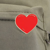 Lencana Pin Enamel Tema Simbol Cinta Minimalis Untuk Tas, Topi, Pakaian, Dan Hiasan Gaya Pribadi