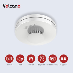 Thiết kế mới <span class=keywords><strong>CE</strong></span> cấp giấy chứng nhận 10 năm pin không dây liên kết với nhau dò nhiệt RF dò nhiệt 433Mhz kết nối chống cháy - Product Image 2