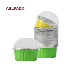 ABLPACK toptan folyo alüminyum gıda ambalajı kutuları konteyner fırında Pan kek araçları pişirme kek alüminyum folyo konteyner