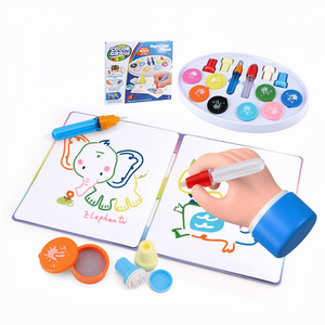 Tableau de Dessin Créatif DIY pour Enfants, Jouet Éducatif et Ludique avec Pinceaux à Eau Magiques en Plastique pour Dessin et Graffiti - Product Image 1