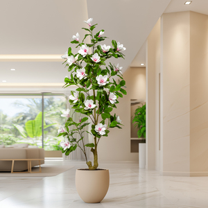 Tự Nhiên Xuất hiện Nhân Tạo Mộc Lan Lan Cây Trong Nhà/Ngoài Trời Đám Cưới Sinh Nhật Đảng Cảnh Quan Trang Trí Nhân Tạo Nhà Máy - Product Image 5