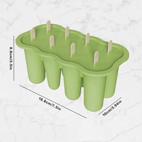 Moule à glaçons en silicone en gros, moule à crème glacée et bâtonnets de glace DIY en silicone, 8 cavités, qualité alimentaire