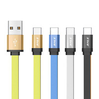 Cable de Carga Rápida de 2.1A con Conectores Micro USB para Android/iOS/Computadora, en Caja Metálica Plana de 3 Pies, de Cobre Puro