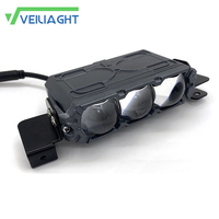 Luz LED de Alta Potencia para Parrilla Delantera de Coche con 3 Lentes de Proyector 6000K 7000K 90W, Lámpara de Iluminación Auxiliar para SUV Todoterreno Jeep