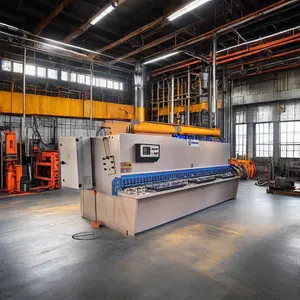 Rongwin QC11Y/K Hydraulic Guillotine Swing Beam Shearing Machine with Core Components like Pump Motor PLCSilent Operation