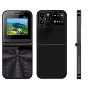 Nouveau I15 Pro Mini Flip Phone Enfants Étudiant Téléphone Personnes Âgées Multifonctionnel Personnalisé Téléphone Double Carte SIM 2G Personnalisation - Product Image 2