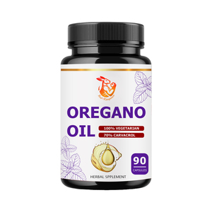 Cápsulas de Aceite de Orégano 100% Vegetarianas, Suministro de Fábrica, con Hoja de Orégano Silvestre del Mediterráneo, Apoyo a la Salud Digestiva, Cápsula Herbal - Product Image 1
