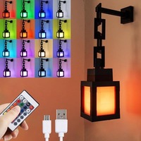 Lanterne Pixelisée LED Réglable Rechargeable 16 Couleurs avec Télécommande pour Espace Gaming, Décoration de Fête, Cadeau d'Anniversaire