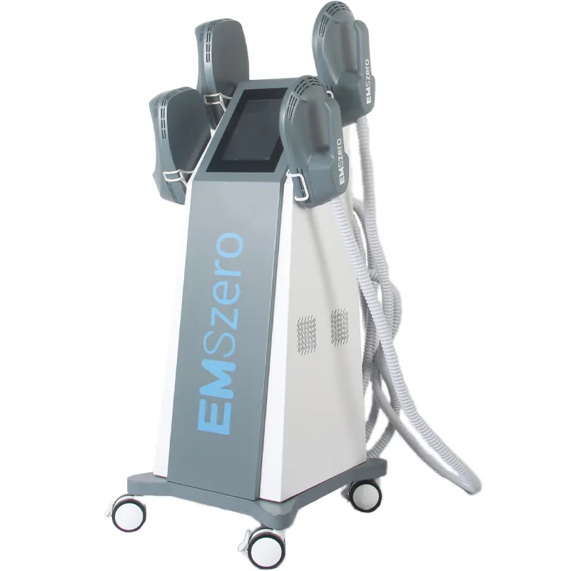 EMS kas vücut şekillendirme zayıflama makinesi 4 kolları EMS makinesi ince Em ince kas stimülatörü elektromanyetik şekillendirme heykel