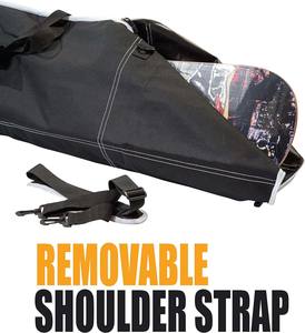 Muestra Gratuita de Bolsa de Snowboard Acolchada Resistente al Agua de Gran Capacidad con Ruedas, Bolsa Deportiva Personalizada para una Sola Tabla de Snowboard para Esquí - Product Image 5