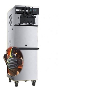 Máquina de helados de 3 sabores automática profesional de alta calidad, máquina comercial de helados de servicio suave - Product Image 2