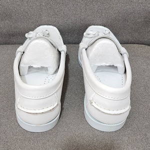 <span class=keywords><strong>Mocassins</strong></span> Rétro Unisexe Blancs en Cuir de Vachette Confortables et Résistants, Style Décontracté, Semelle Souple, Antidérapants pour Hommes, Idéaux pour l'Été - Product Image 6
