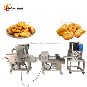 Machines de fabrication de tourtes à la viande à haute capacité Ligne de production de pépites de poulet Hash Brown Burger Patty Machine de ligne de production - Product Image 2