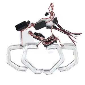 Factory RGB LED Iconic Angel Eyes DRL Kit Car Lighting para BMW 160 185 F30 F35 F81 F60 E90 E92 190 192 Acrílico Angel Eyes - Product Image 2