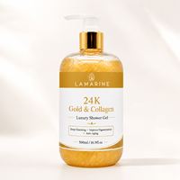 Gel Douche Hydratant Éclaircissant Bio à Marque Blanche, Produits Coréens, Gel Douche Moussant Exfoliant Or 24K