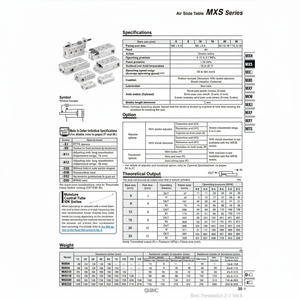 SMC Pneumatics Air Slide Table (Tabla de deslizamiento de aire) - Product Image 1