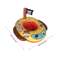 Bateau de Pirate gonflable pour enfants, jeu amusant de piscine de fête d'été, flotteur pour bébé avec pistolet d'écureuil, cavalier gonflable pour enfants, vente en gros